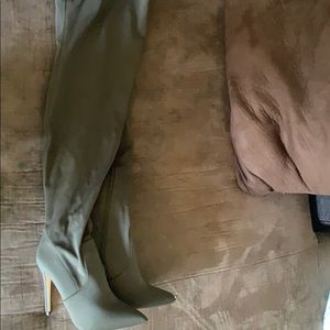 Thigh high stiletto boots